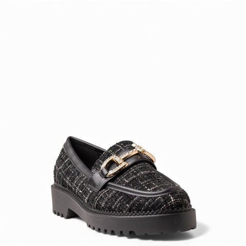 Europeon Union Women Black Cloth Shoes #4691