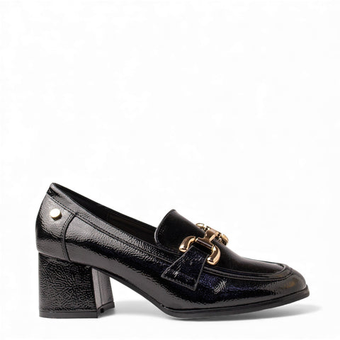 Europeon Union Women Black VernisLeather Shoes #4693
