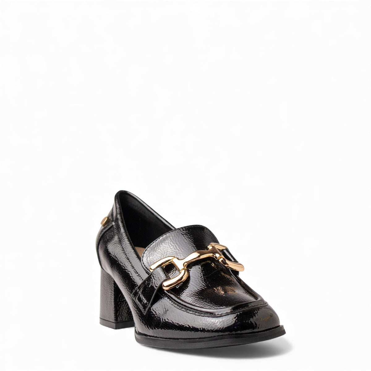 Europeon Union Women Black VernisLeather Shoes #4693