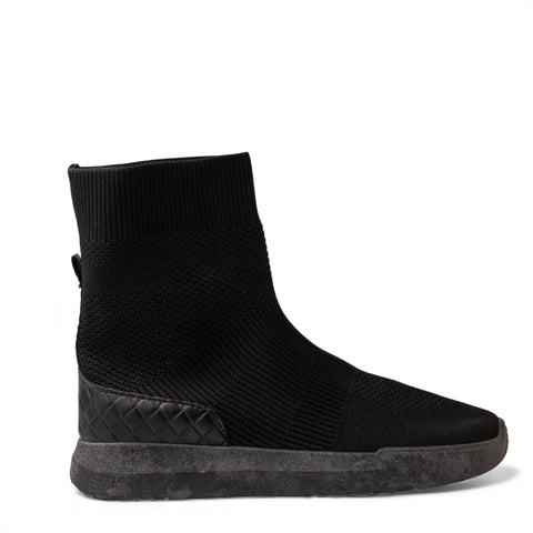 Europeon Union Women Black Cloth Half Boot #4696