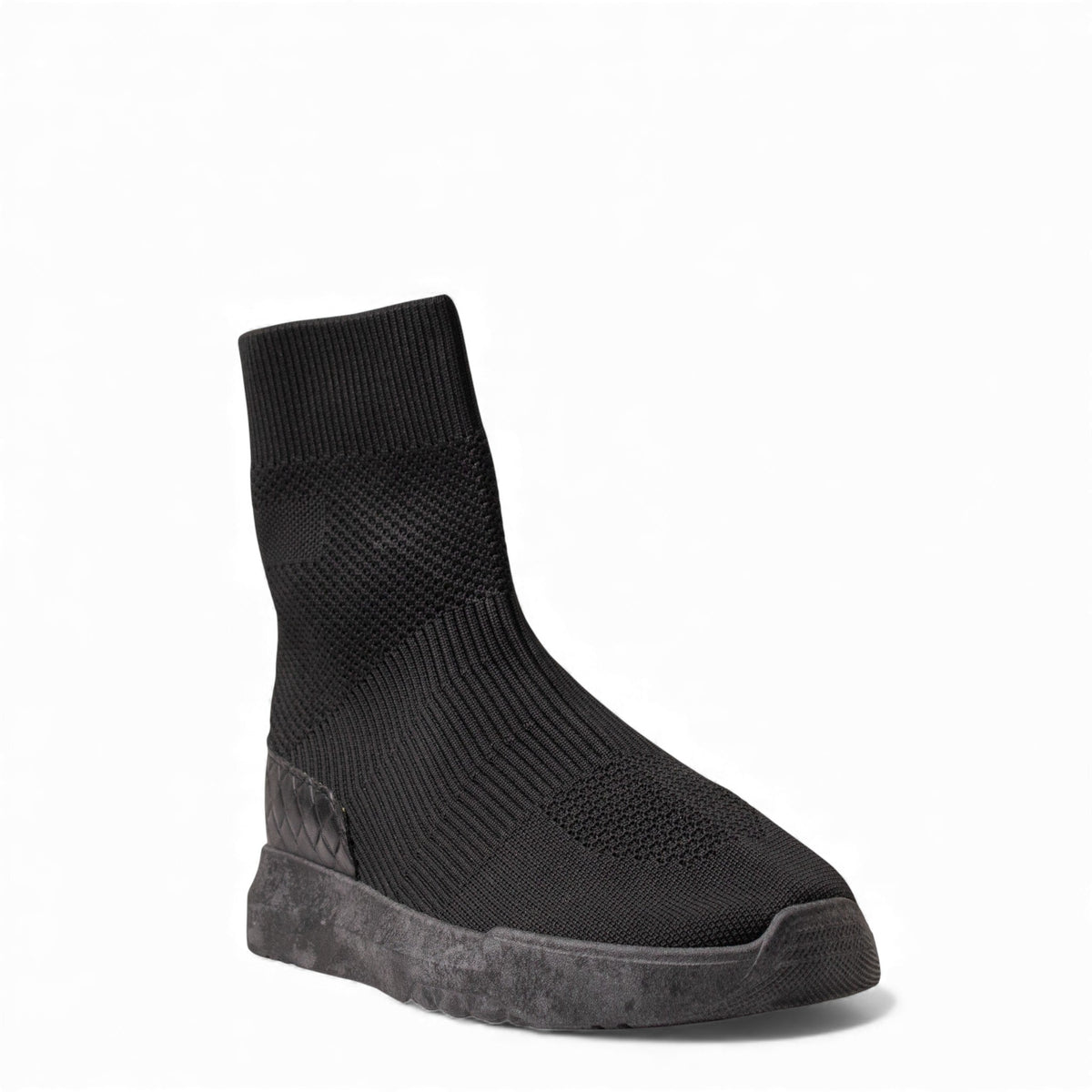 Europeon Union Women Black Cloth Half Boot #4696