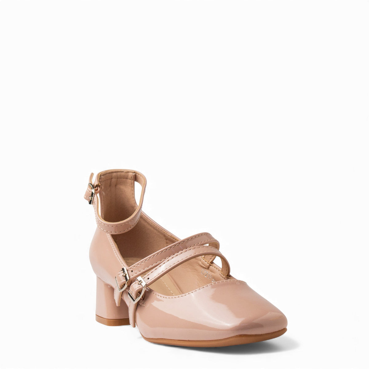 Europeon Union Women Beige VernisLeather Shoes #4701