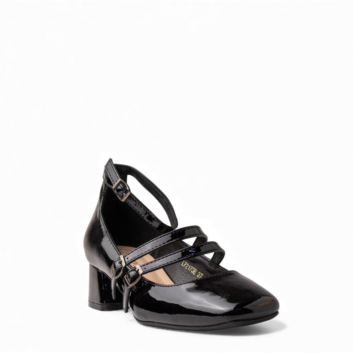 Europeon Union Women Black VernisLeather Shoes #4702