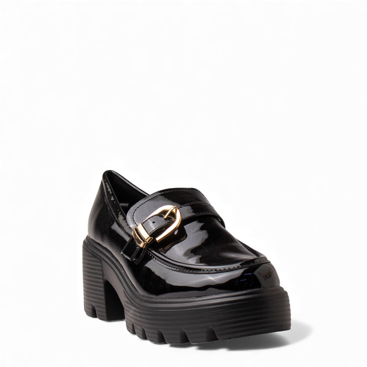 Europeon Union Women Black VernisLeather Shoes #4707