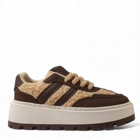 Europeon Union Women Brown Fur Shoes #4723