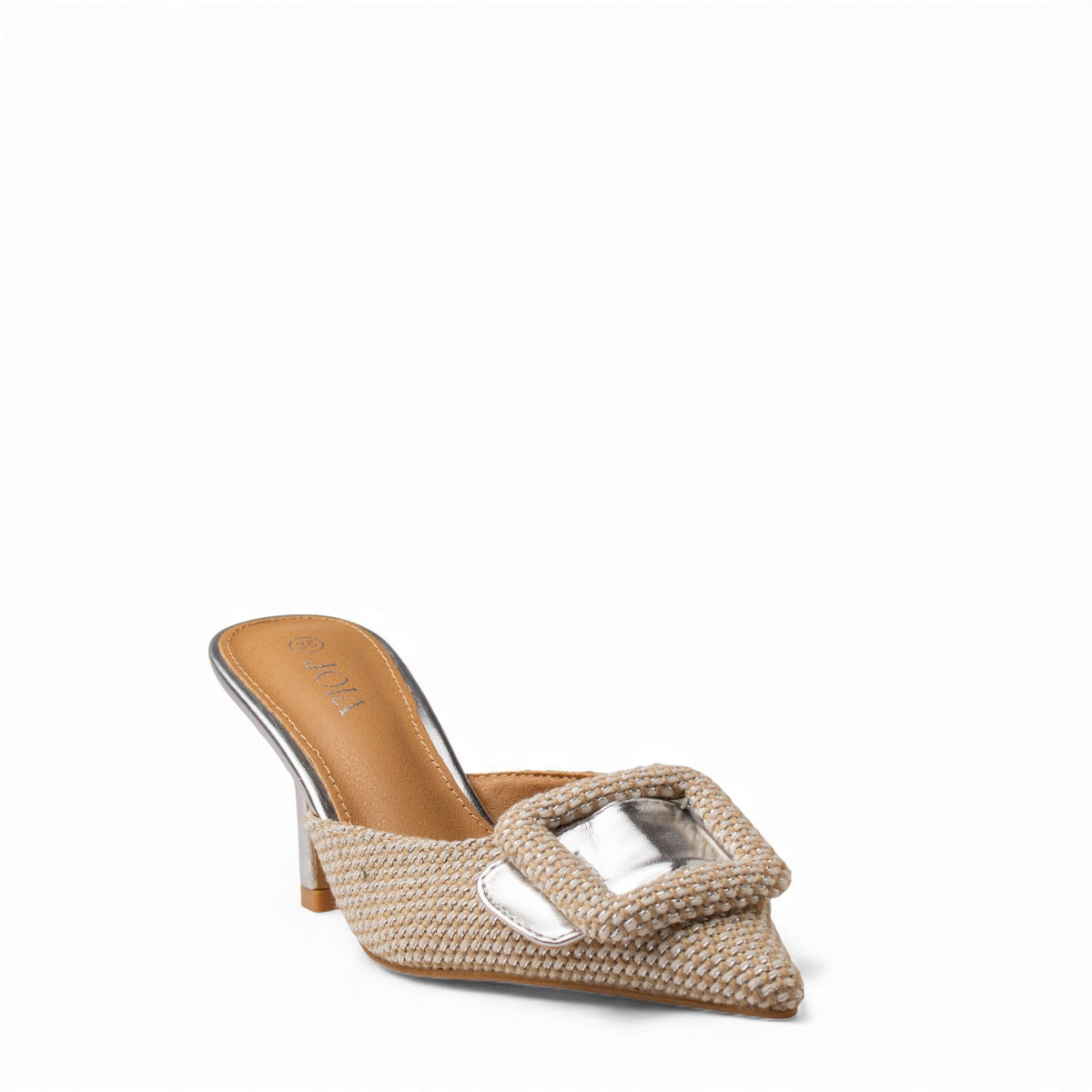 Europeon Union Women Sliver Magdool Heels #4727