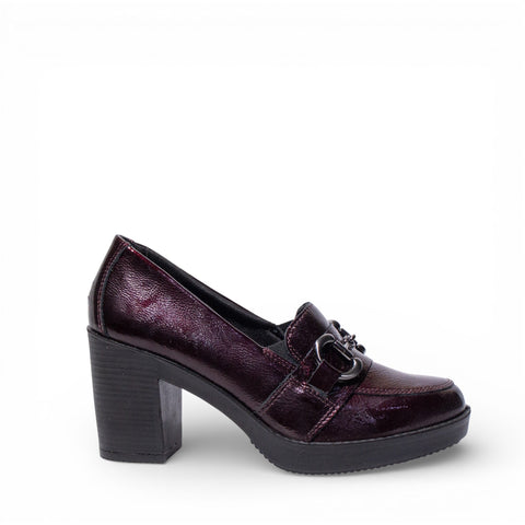 Italian Women Maroon VernisLeather Shoes #4746