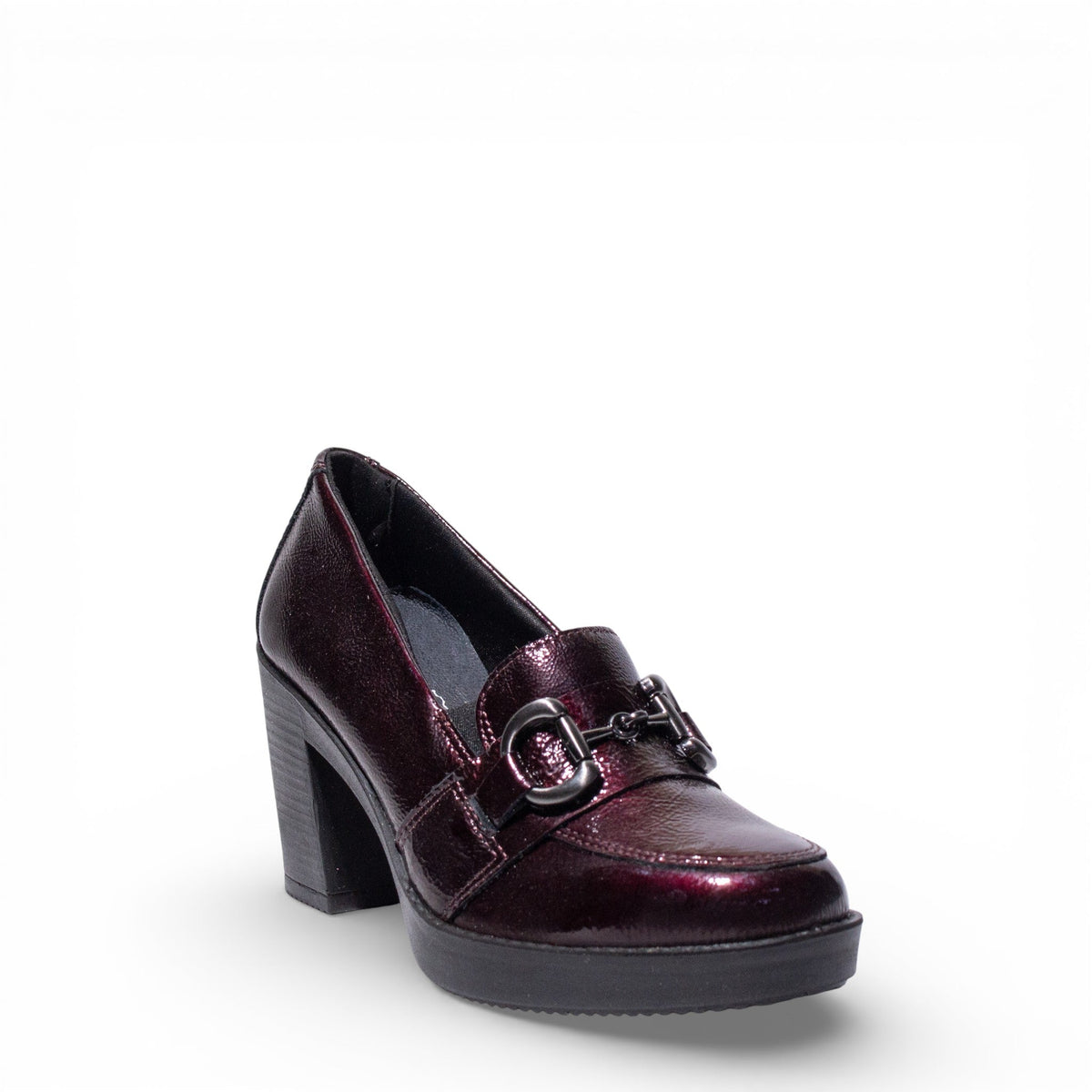Italian Women Maroon VernisLeather Shoes #4746