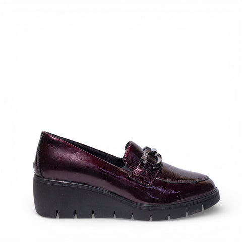 Italian Women Maroon VernisLeather Shoes #4749