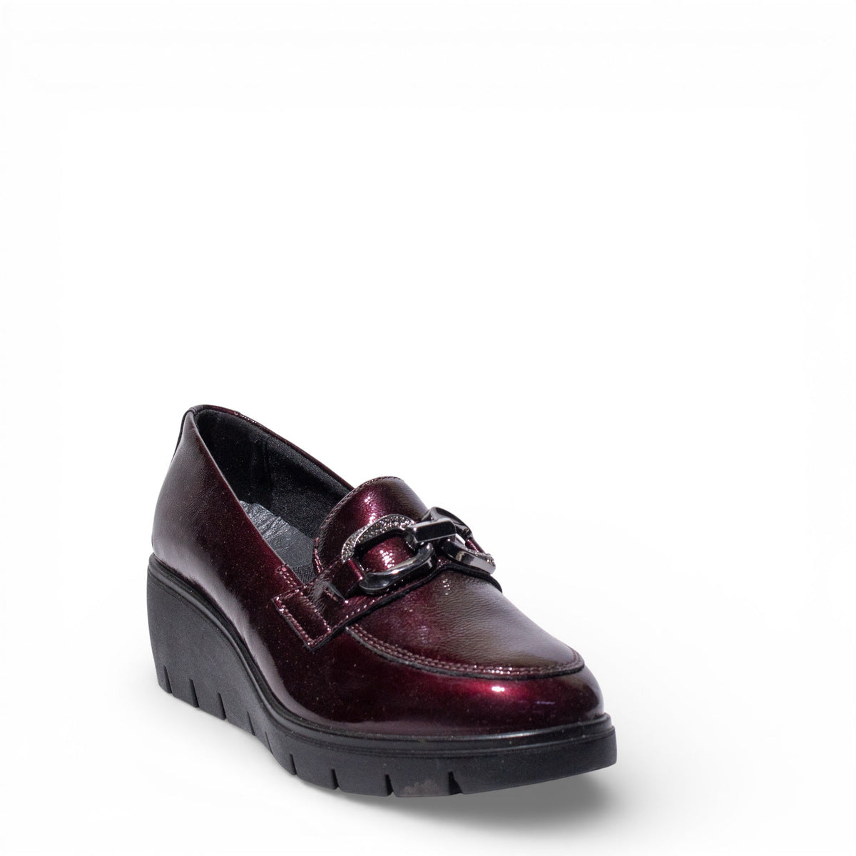 Italian Women Maroon VernisLeather Shoes #4749