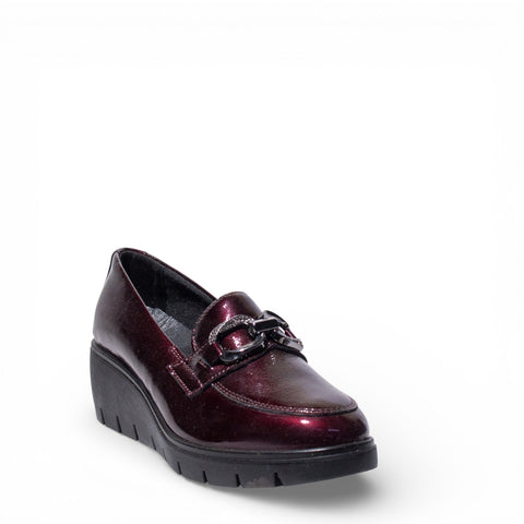Italian Women Maroon VernisLeather Shoes #4749