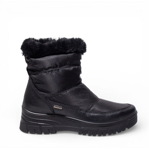 Italian Women Black WaterProof HalfBoot #4751