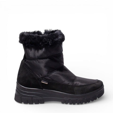 Italian Women Black WaterProof HalfBoot #4752