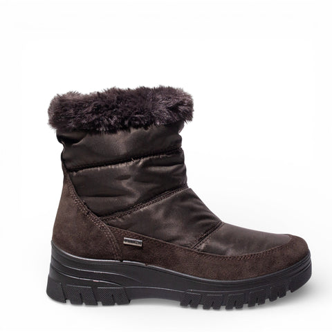 Italian Women Brown WaterProof HalfBoot #4754