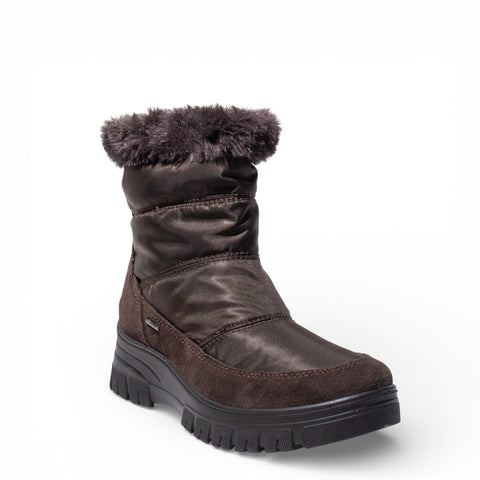 Italian Women Brown WaterProof HalfBoot #4754