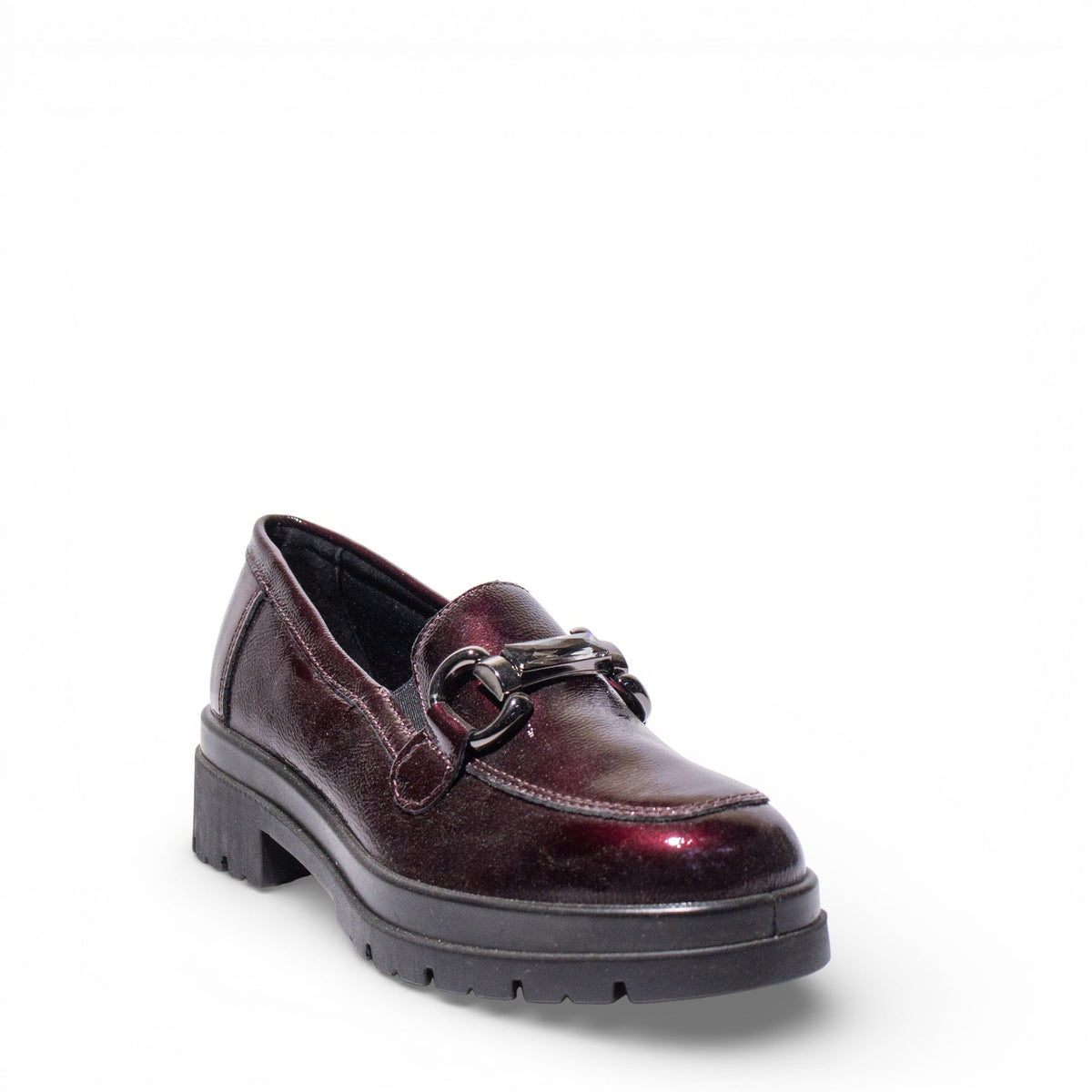 Italian Women Maroon VernisLeather Shoes #4761