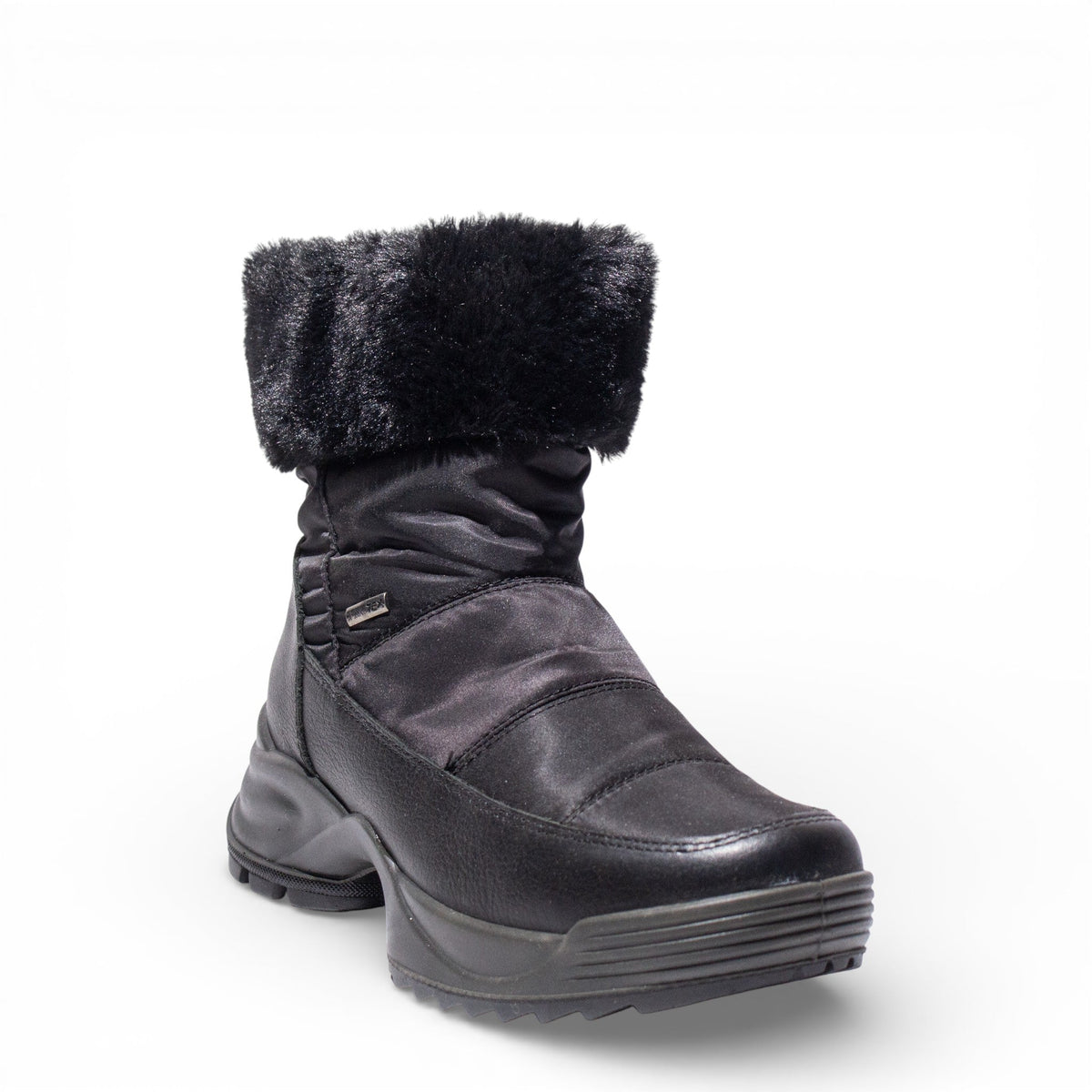 Italian Women Black WaterProof HalfBoot #4768