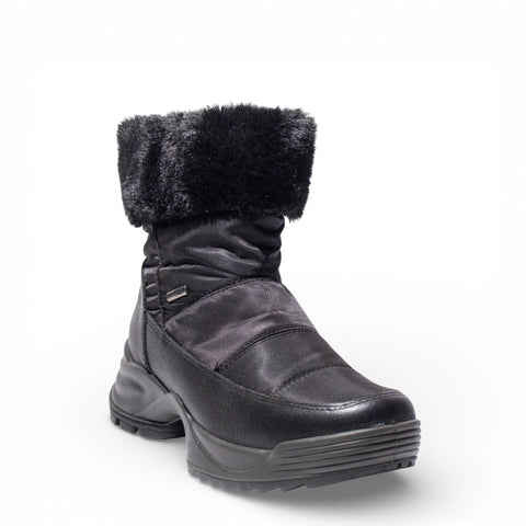 Italian Women Black WaterProof HalfBoot #4768