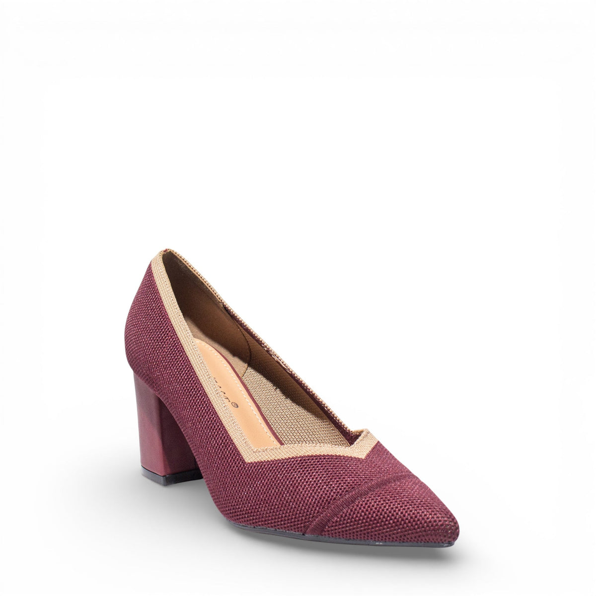 EuropeonUnion Women Maroon Cloth Shoes #4771