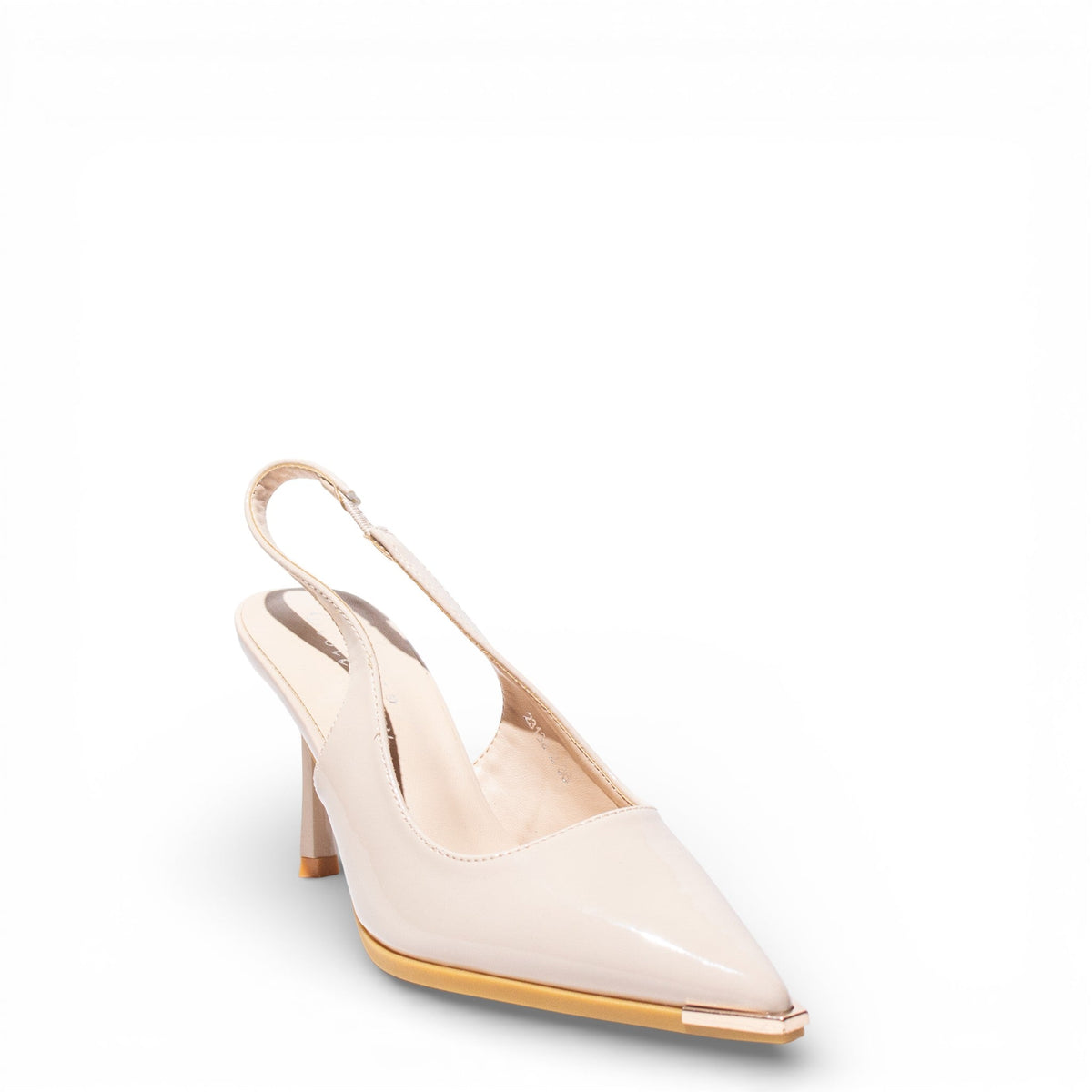 EuropeonUnion Women Beige VernisLeather Heels #4782