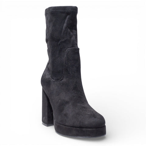 EuropeonUnion Women Black Chamois HalfBoot #4792