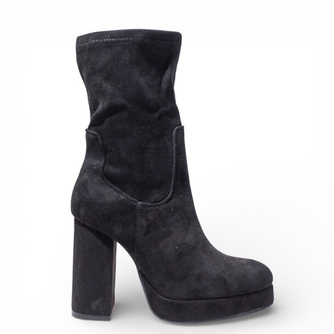 EuropeonUnion Women Black Chamois HalfBoot #4792