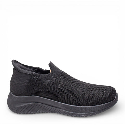 EuropeonUnion Women Black Cloth Shoes #4794