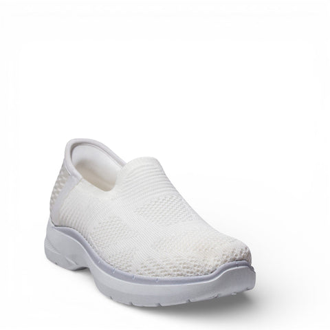 EuropeonUnion Women White Cloth Shoes #4797