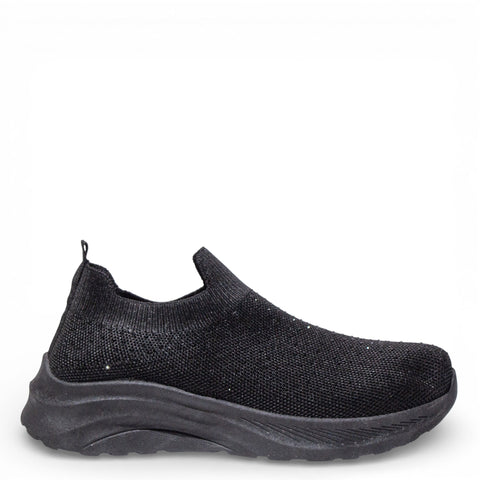 EuropeonUnion Women Black Cloth Shoes #4799
