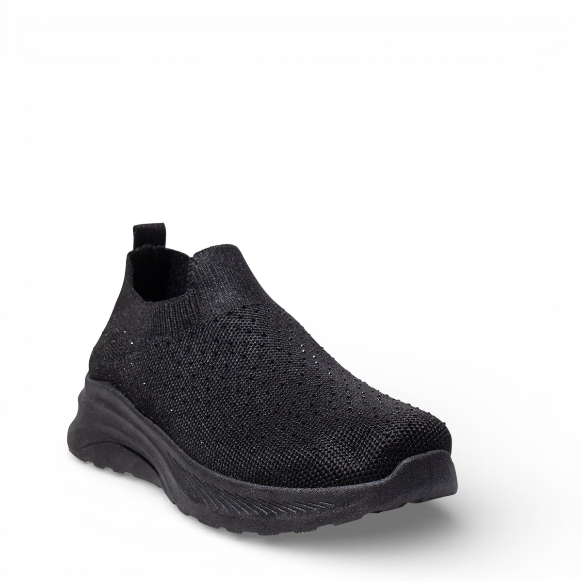 EuropeonUnion Women Black Cloth Shoes #4799