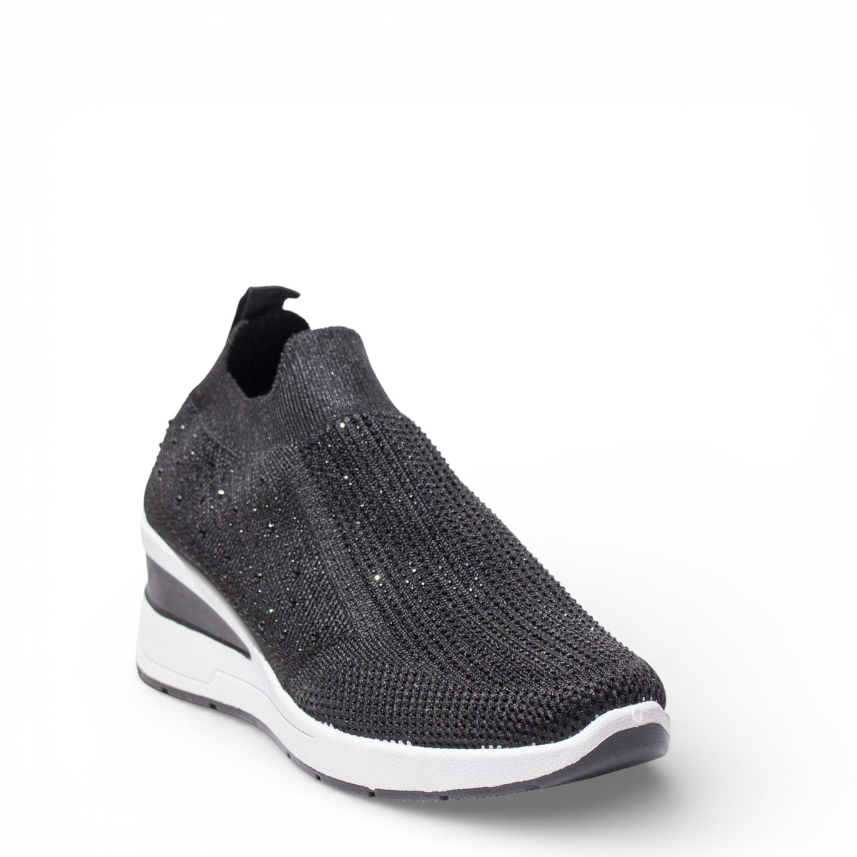 EuropeonUnion Women Black Cloth Shoes #4802