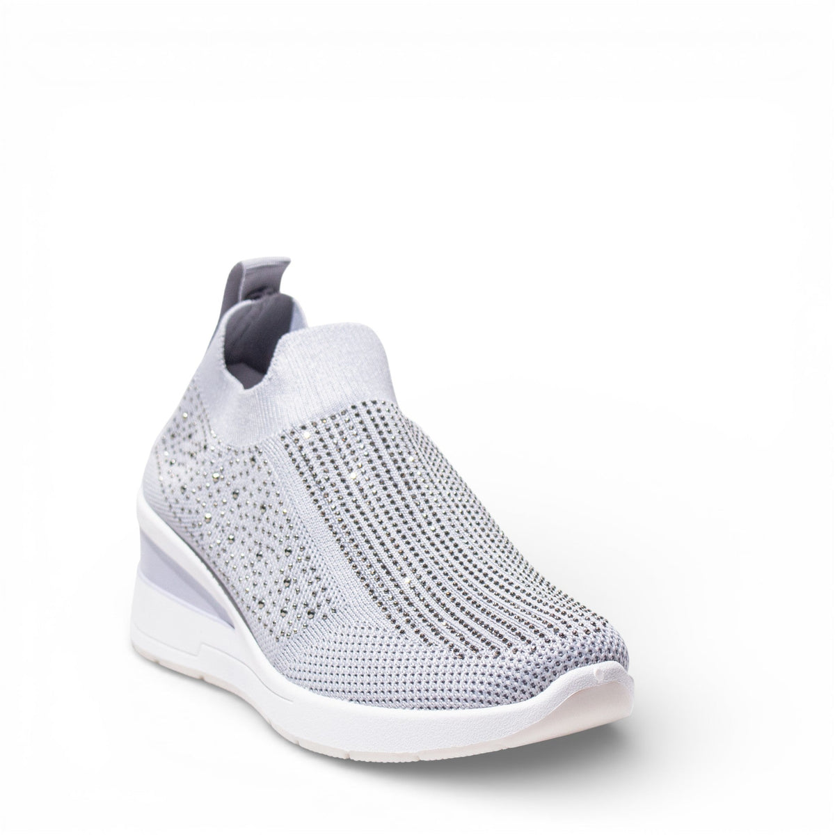 EuropeonUnion Women Grey Cloth Shoes #4804