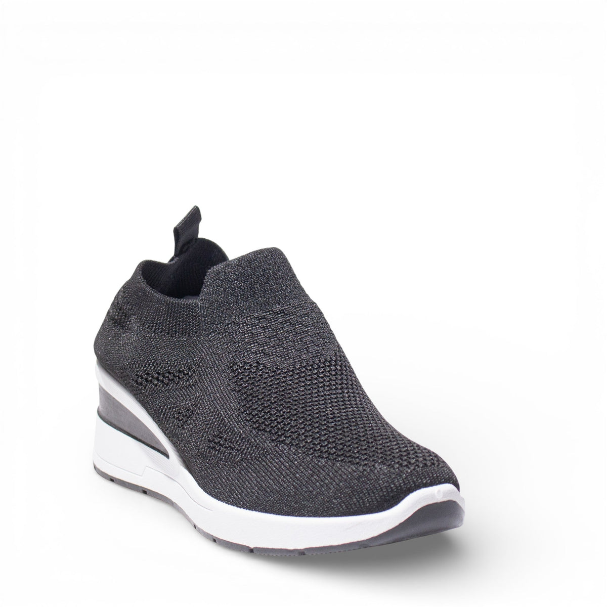 EuropeonUnion Women Black Cloth Shoes #4806