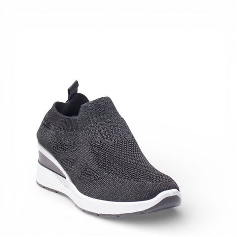 EuropeonUnion Women Black Cloth Shoes #4806