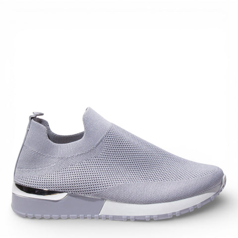 EuropeonUnion Women Grey Cloth Shoes #4811
