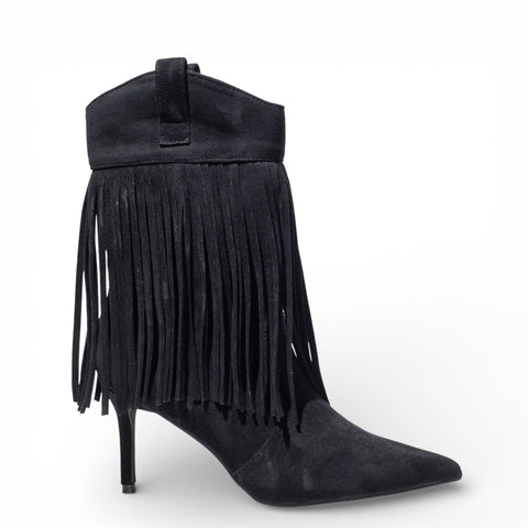 EuropeonUnion Women Black Chamois HalfBoot #4817