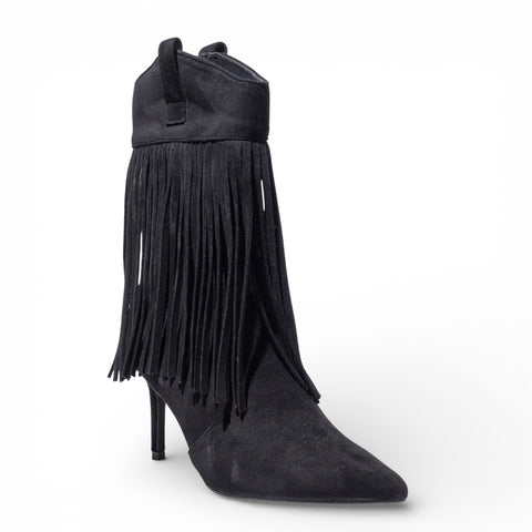 EuropeonUnion Women Black Chamois HalfBoot #4817