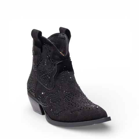 EuropeonUnion Women Black Chamois HalfBoot #4820