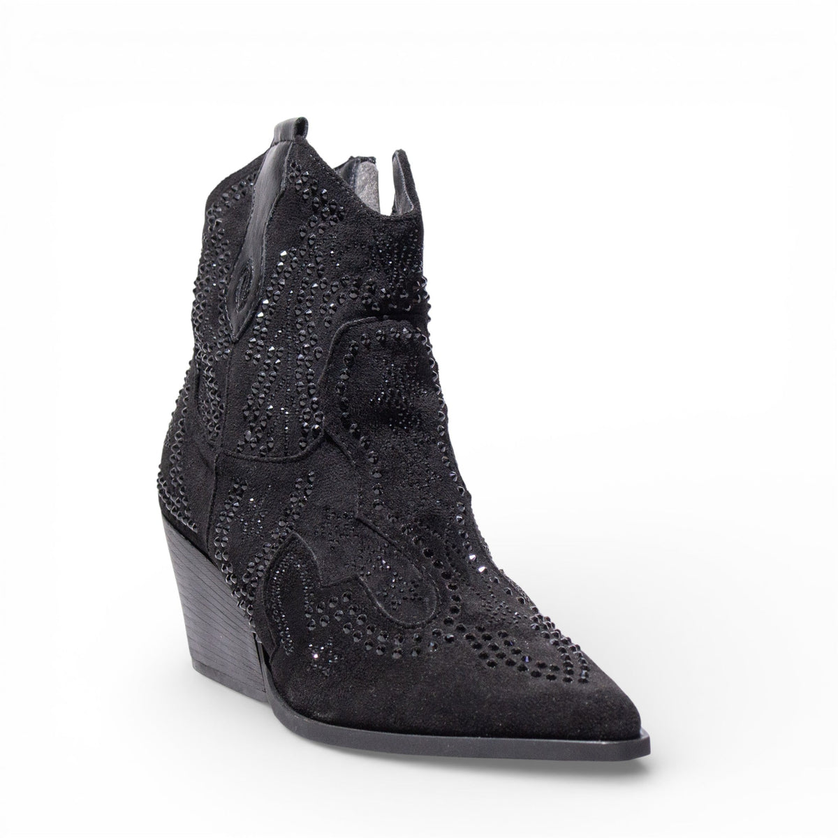 EuropeonUnion Women Black Chamois HalfBoot #4825