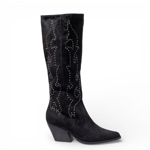 EuropeonUnion Women Black Chamois Boot #4845