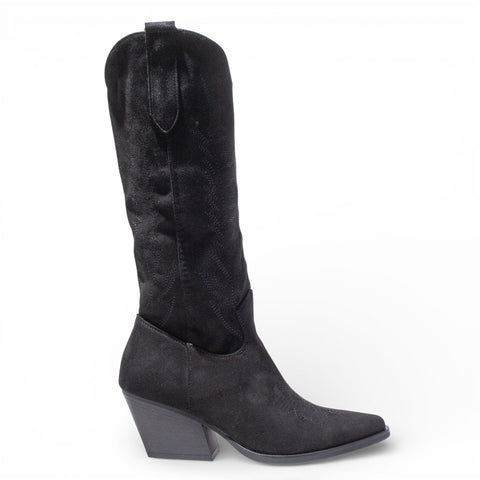 EuropeonUnion Women Black Chamois Boot #4846