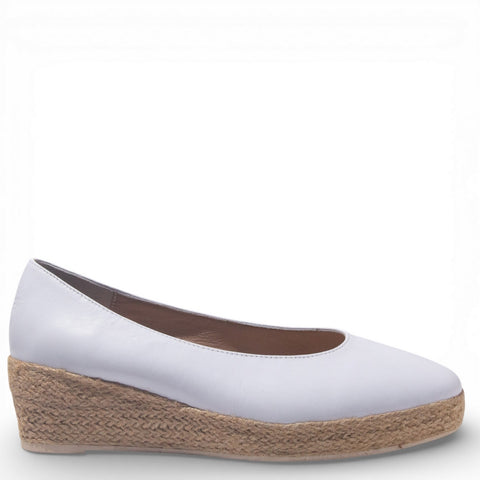 Women White Leather Shoe #4853