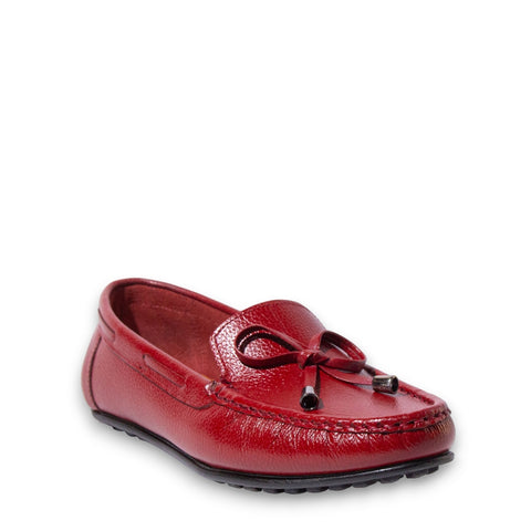 Women Maroon Vernis Leather Espadrilles #4900