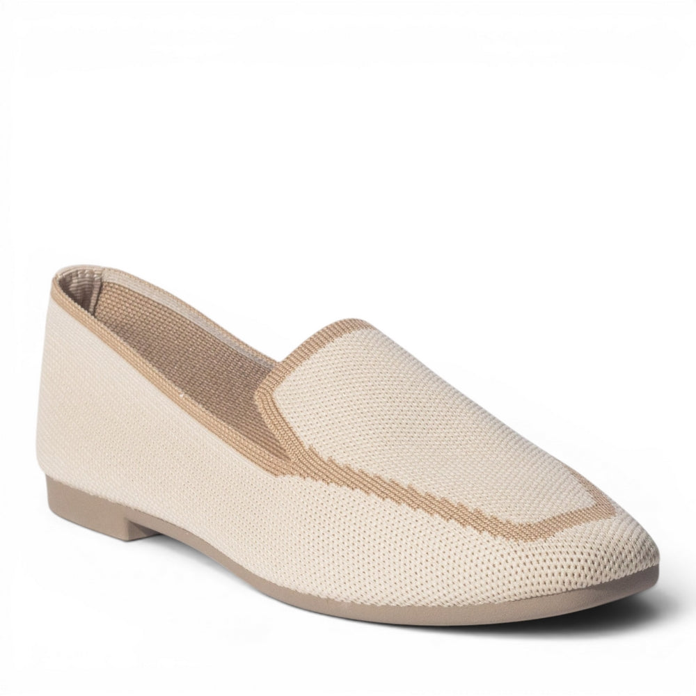 Europeon Union Women Beige Cloth Ballerina #4949