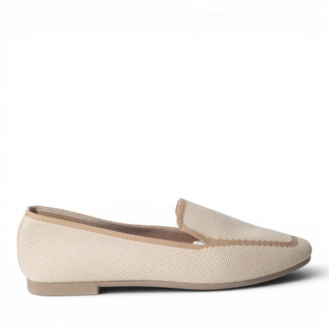 Europeon Union Women Beige Cloth Ballerina #4949