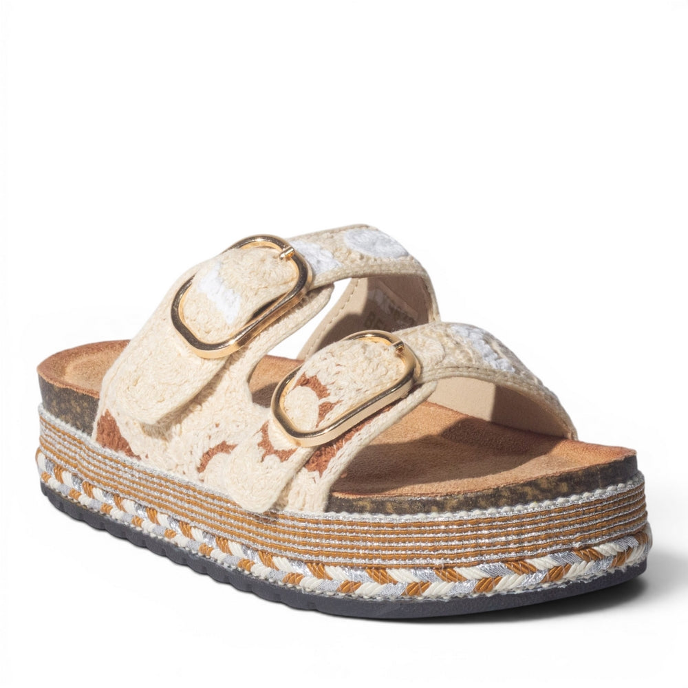 Europeon Union Women Beige Cloth Slipper #4962