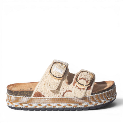Europeon Union Women Beige Cloth Slipper #4962