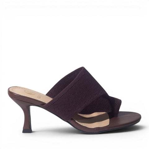 Europeon Union Women Brown Cloth Wedges #4973