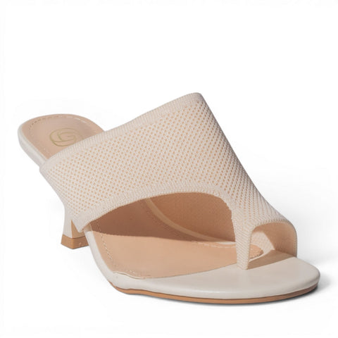 Europeon Union Women Beige Cloth Wedges #4974