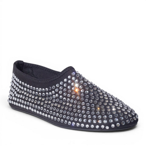 Europeon Union Women Black Glitter Ballerina #4976